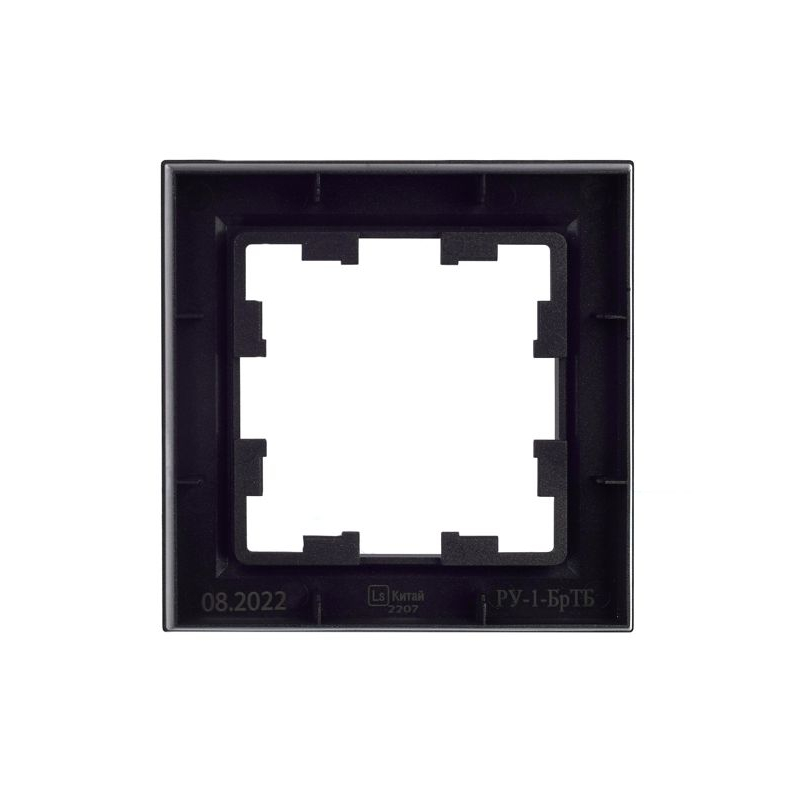 BRITE Рамка 1-местная РУ-1-БрТБ темная бронза IEK