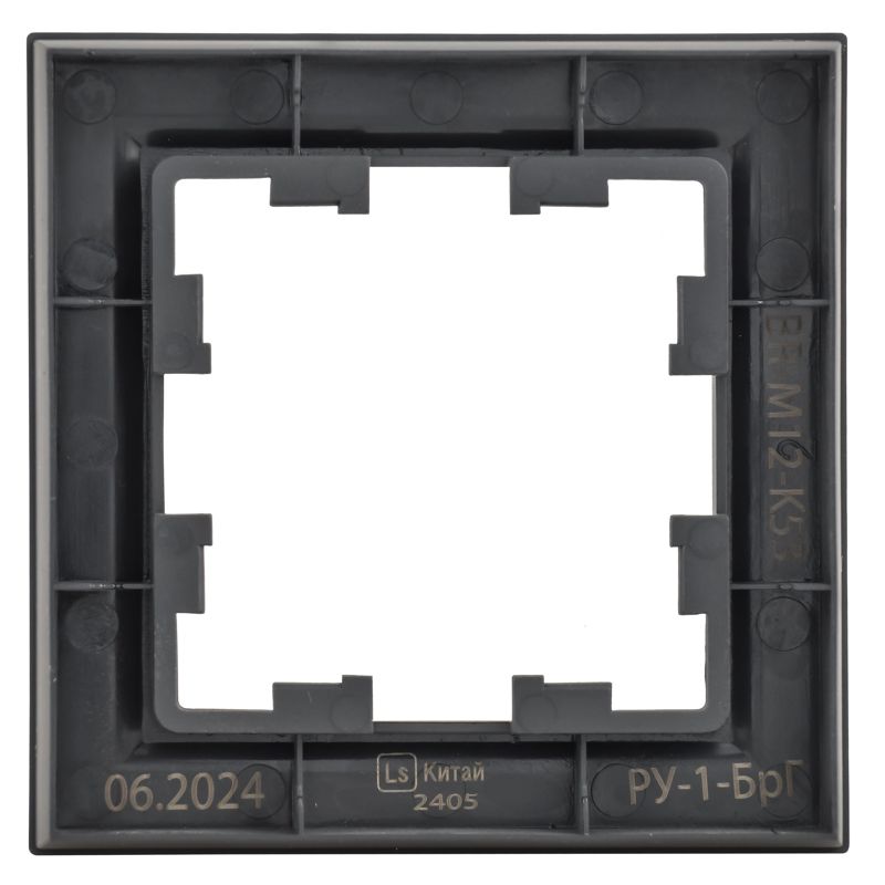 BRITE Рамка 1-местная РУ-1-БрГ графит IEK