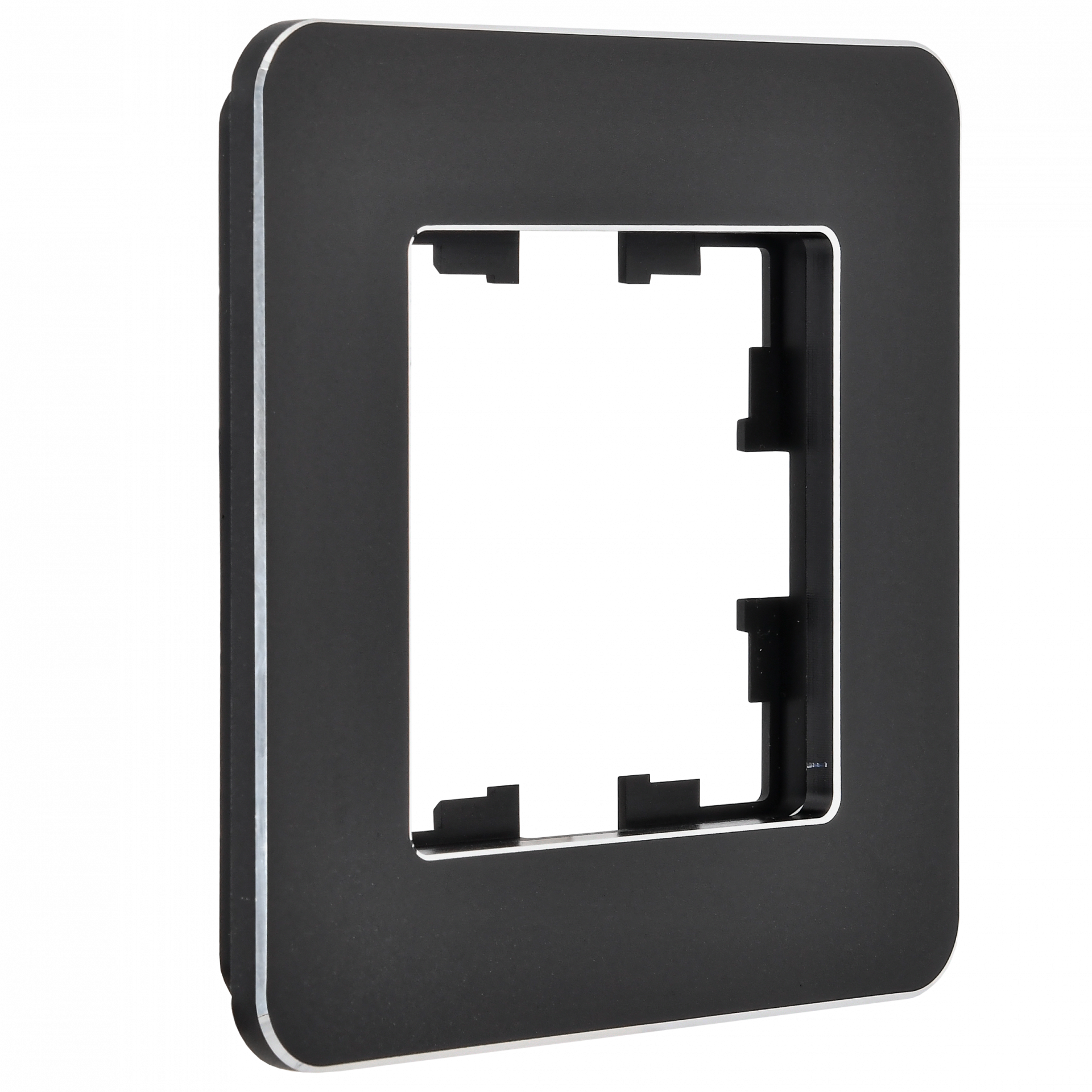 BRITE Рамка 1-местная РУ-1-1-Бр металл черный RE IEK