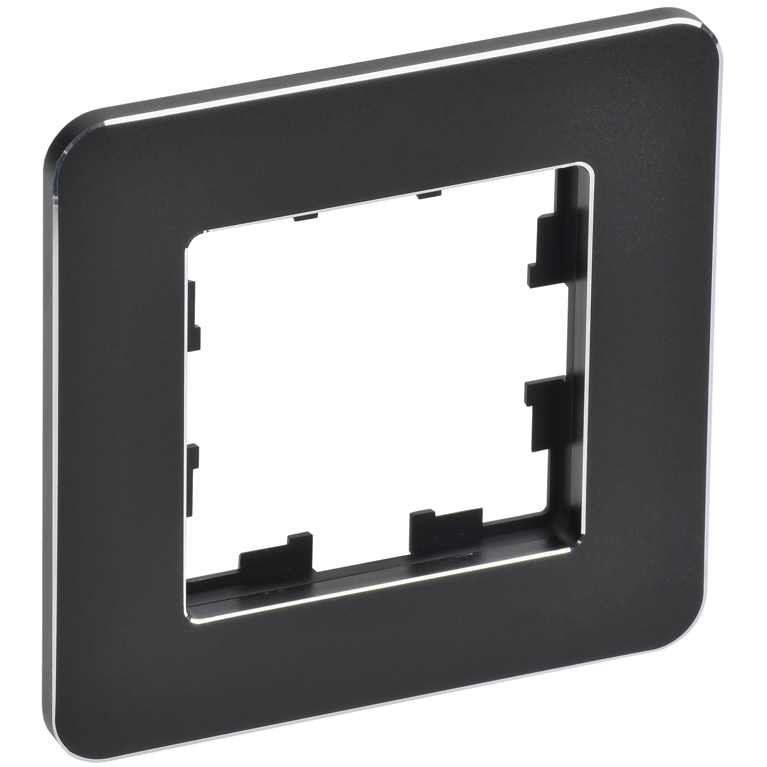 BRITE Рамка 1-местная РУ-1-1-Бр металл черный RE IEK