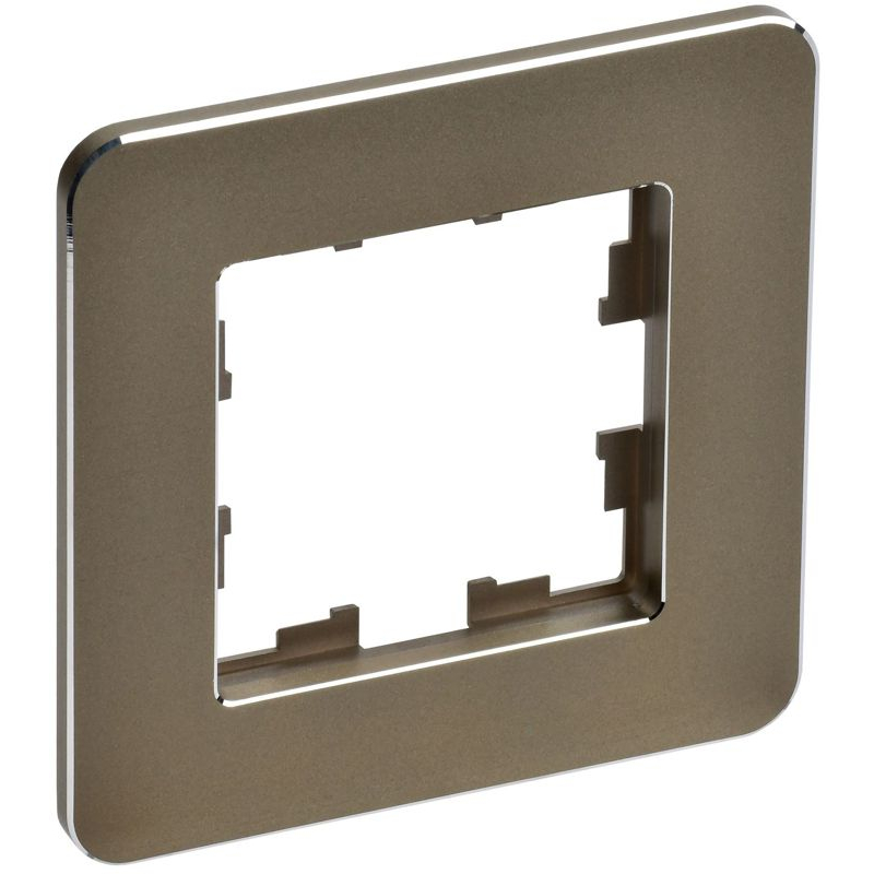 BRITE Рамка 1-местная РУ-1-1-Бр металл латунь RE IEK