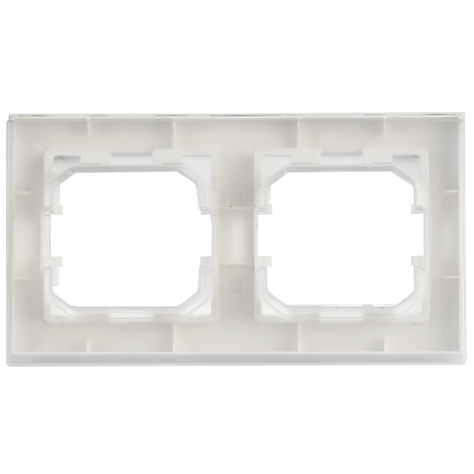 BRITE Рамка 2-местная IP44 РУ-2-БрАБ-44 арктический белый IEK