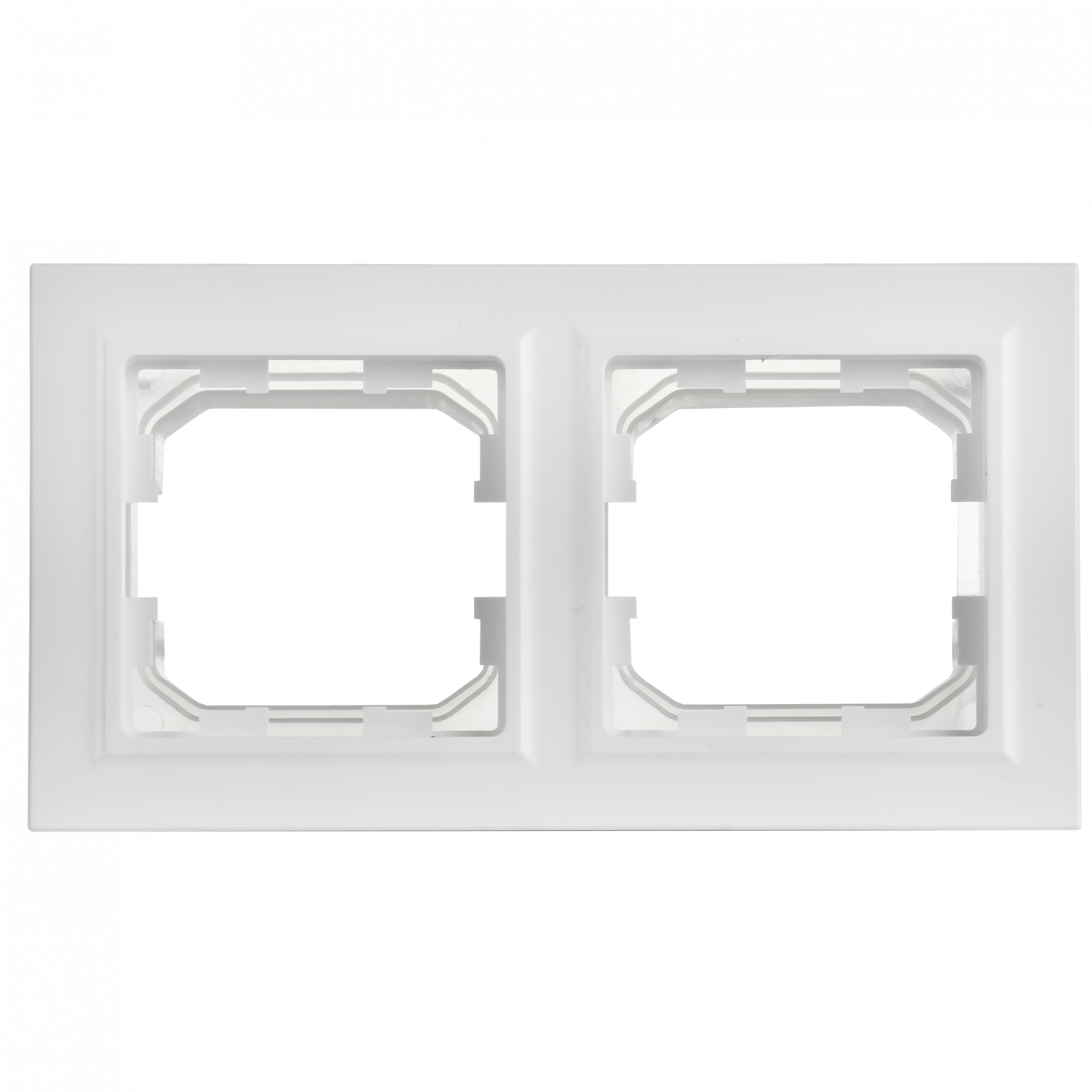 BRITE Рамка 2-местная IP44 РУ-2-БрАБ-44 арктический белый IEK