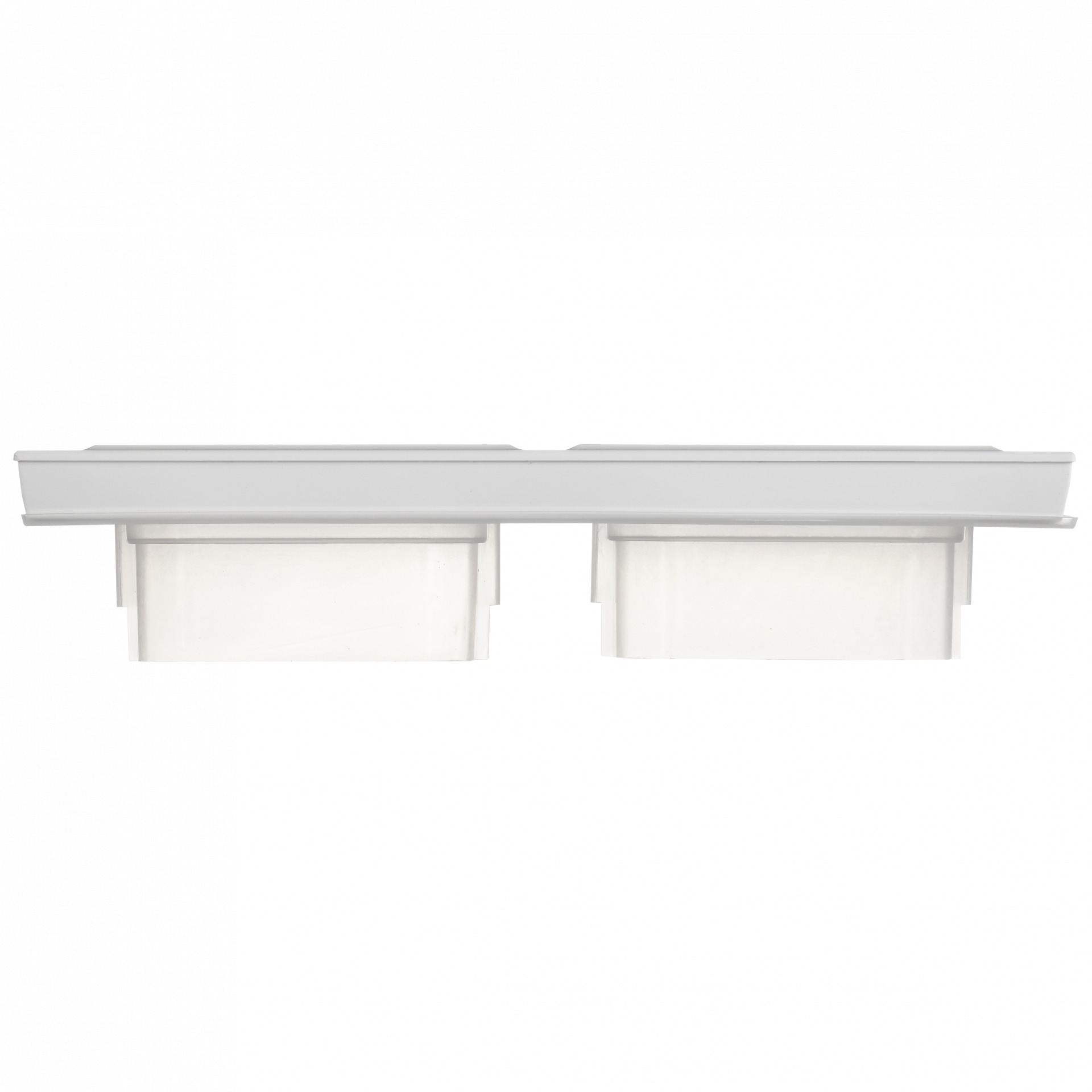 BRITE Рамка 2-местная IP44 РУ-2-БрАБ-44 арктический белый IEK