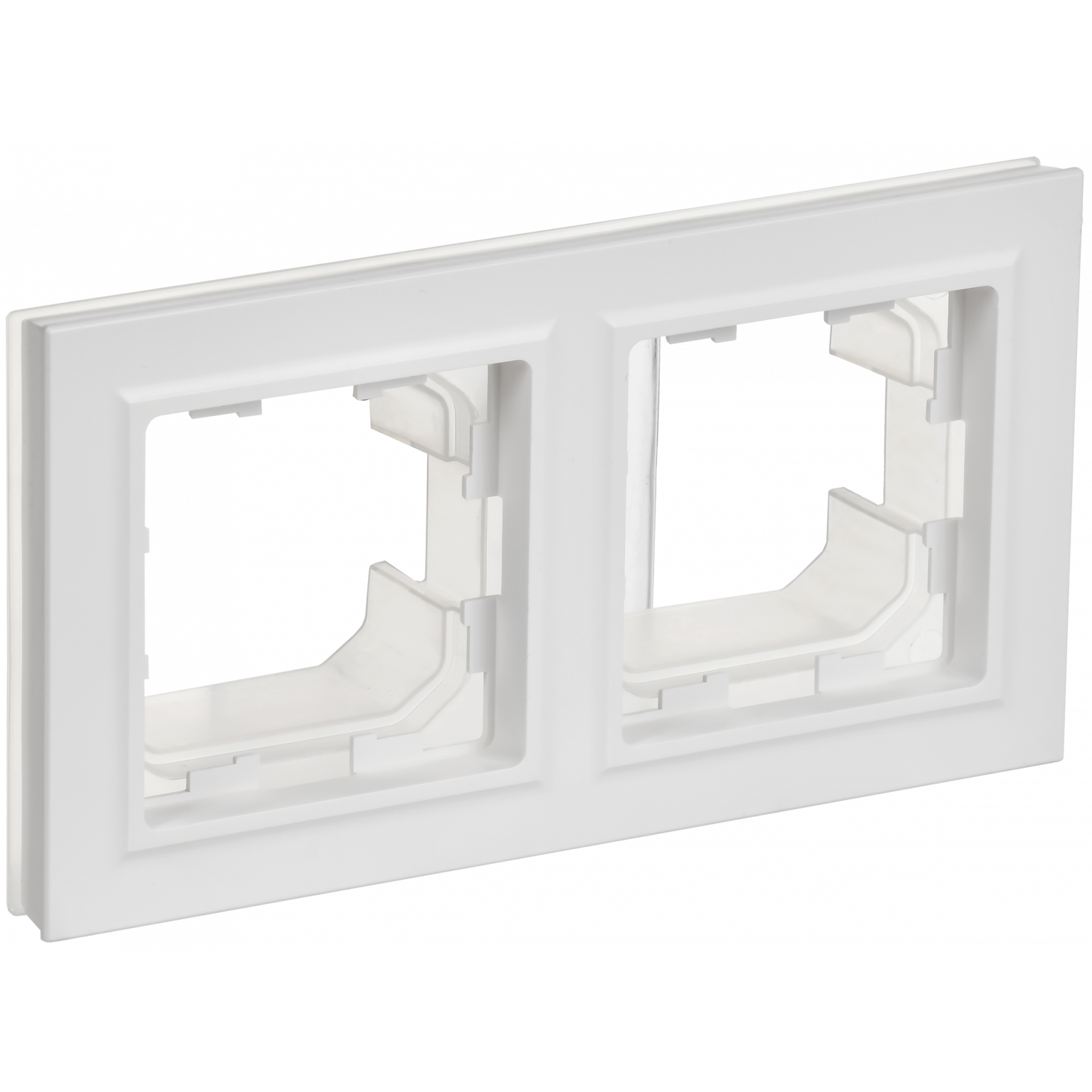 BRITE Рамка 2-местная IP44 РУ-2-БрАБ-44 арктический белый IEK