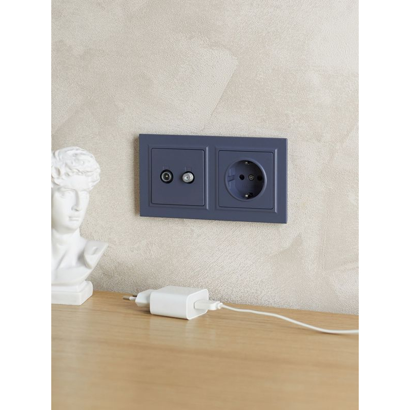 BRITE Рамка 2-местная РУ-2-БрМ маренго IEK