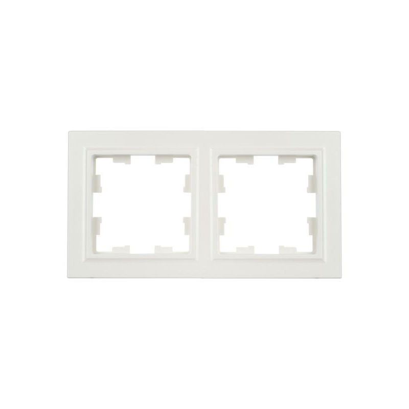 BRITE Рамка 2-местная РУ-2-БрЖ жемчуг IEK