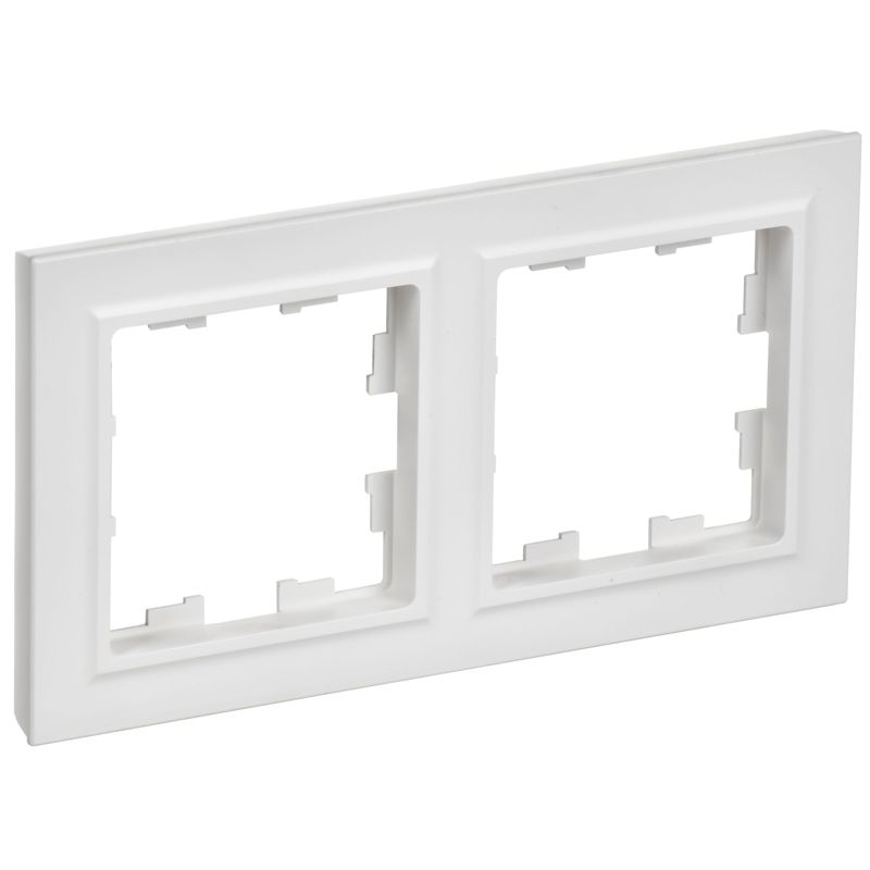 BRITE Рамка 2-местная РУ-2-БрАБ арктический белый IEK