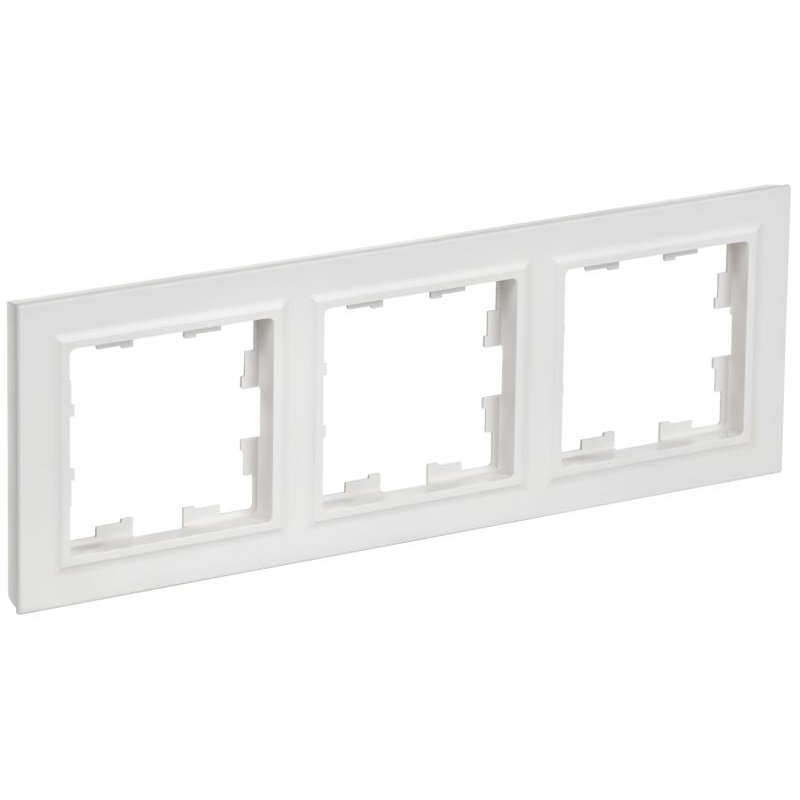 BRITE Рамка 3-местная РУ-3-БрАБ арктический белый IEK