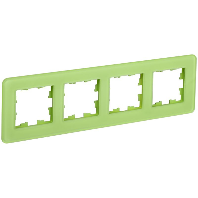BRITE Рамка 4-местная РУ-4-2-Бр стекло эко грин RE IEK