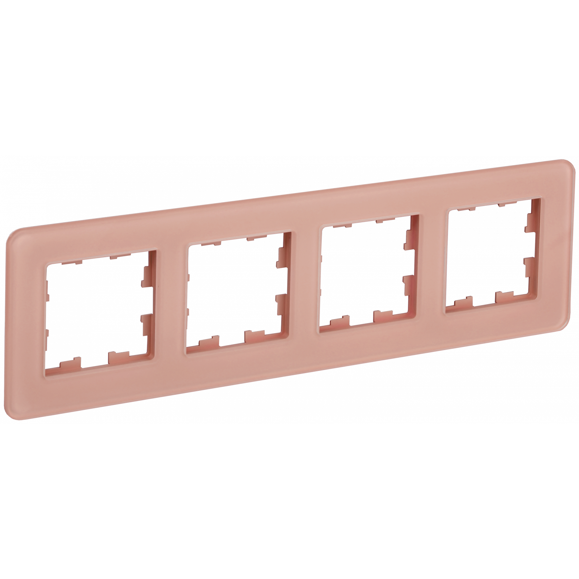 BRITE Рамка 4-местная РУ-4-2-Бр стекло дымчатый RE IEK