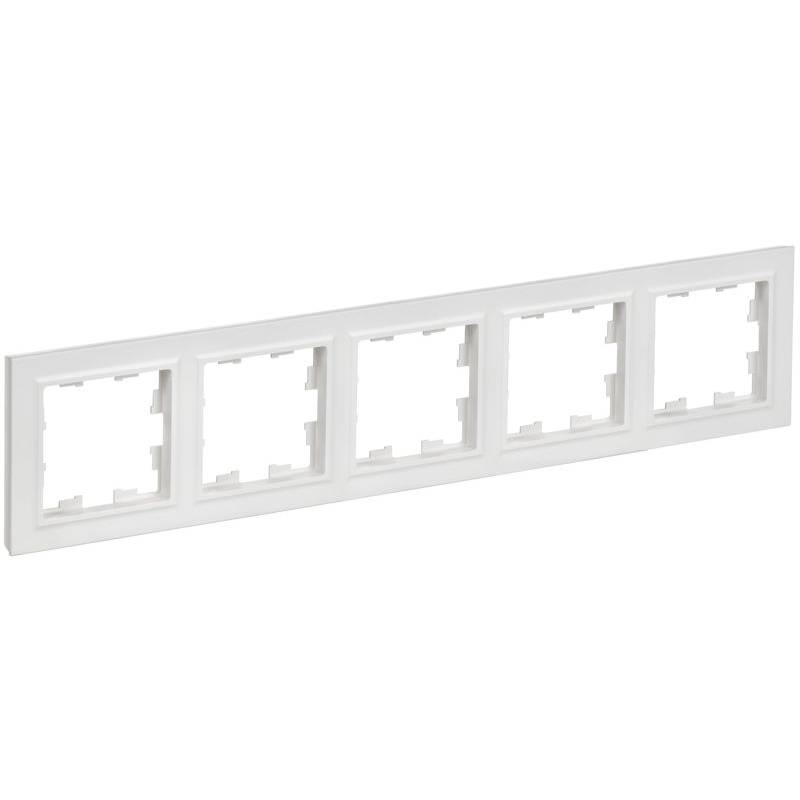 BRITE Рамка 5-местная РУ-5-БрАБ арктический белый IEK