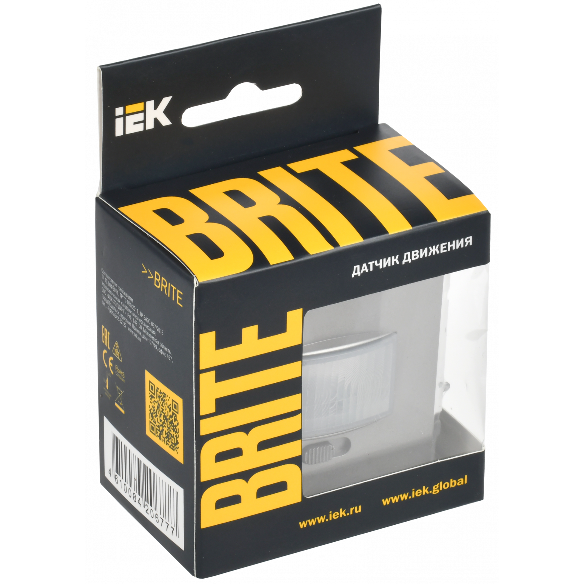BRITE Датчик движения ДС10-1-БрС сталь IEK