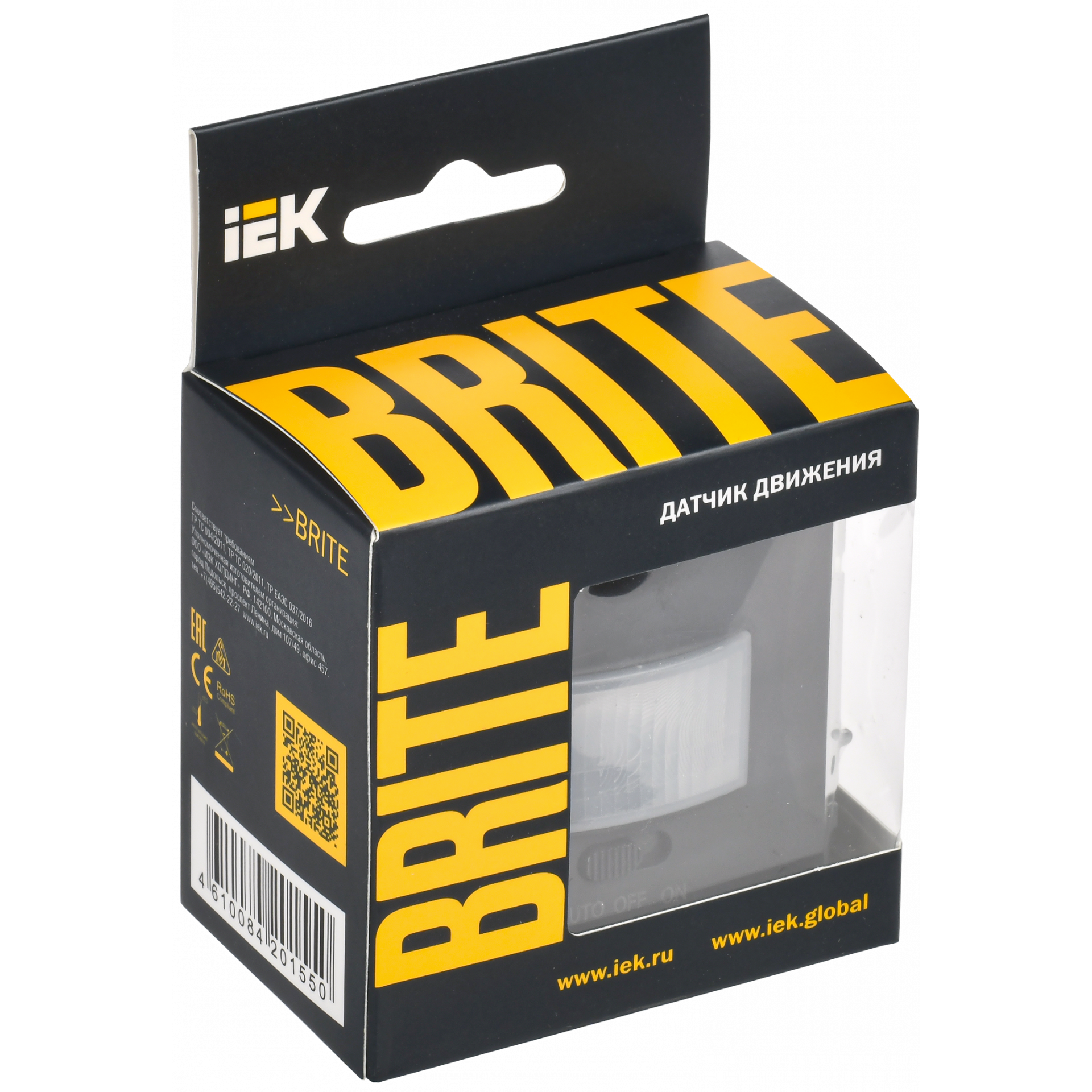 BRITE Датчик движения ДС10-1-БрГ графит IEK