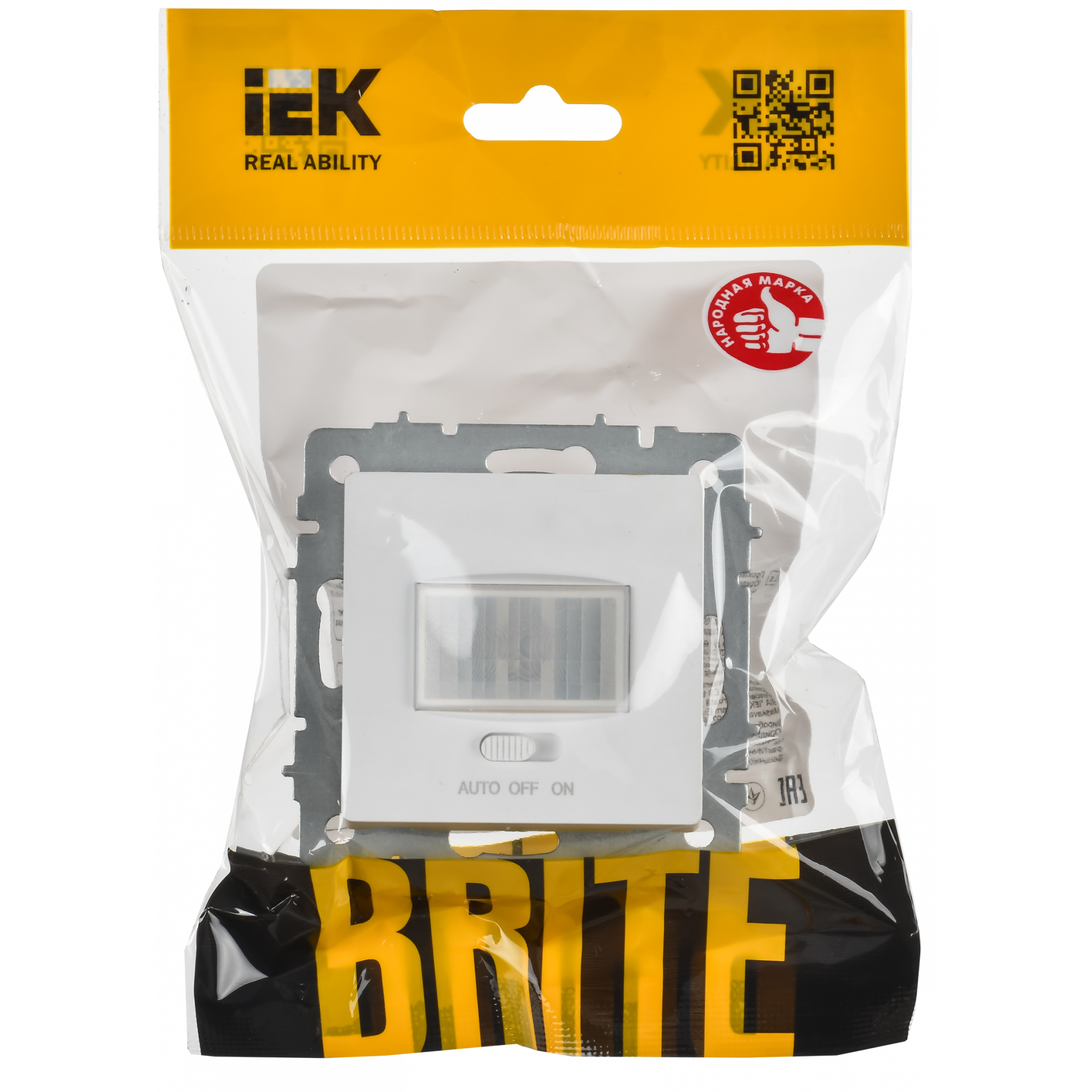 BRITE Датчик движения ДС10-1-БрАБ арктический белый IEK
