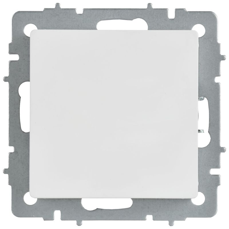 BRITE Заглушка с суппортом МЗ10-БрАБ арктический белый IEK