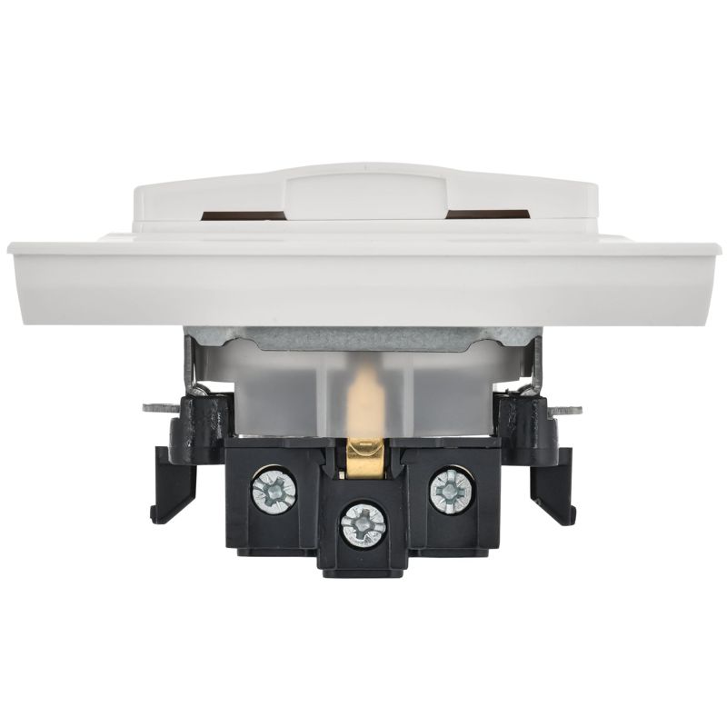 BRITE Розетка 1-местная с заземлением с защитными шторками и крышкой 16А IP44 в сборе РСбш10-3-44-БрБ белый