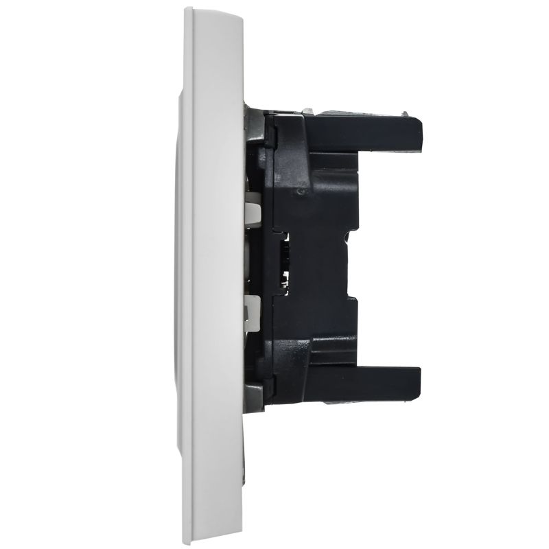 BRITE Розетка 2-местная без заземления без защитных шторок 10А в сборе РС12-2-БрАБ арктический белый IEK