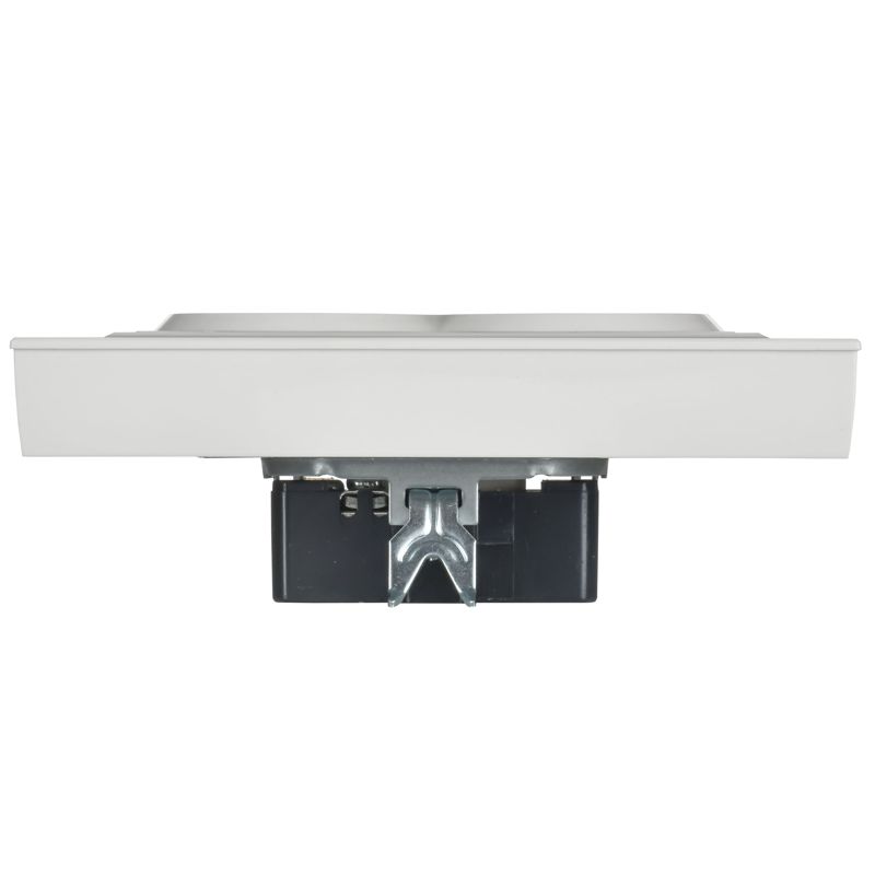 BRITE Розетка 2-местная с заземлением без защитных шторок плоская 16А в сборе РСПл12-3-БрБ белый IEK