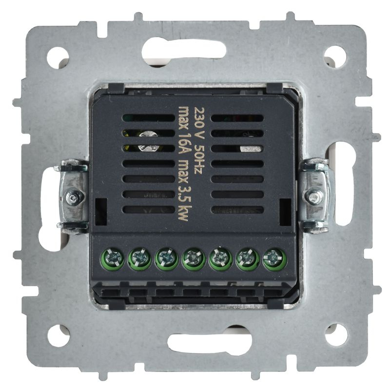 BRITE Термостат электронный с индикацией ТС10-1-БрАБ арктический белый IEK