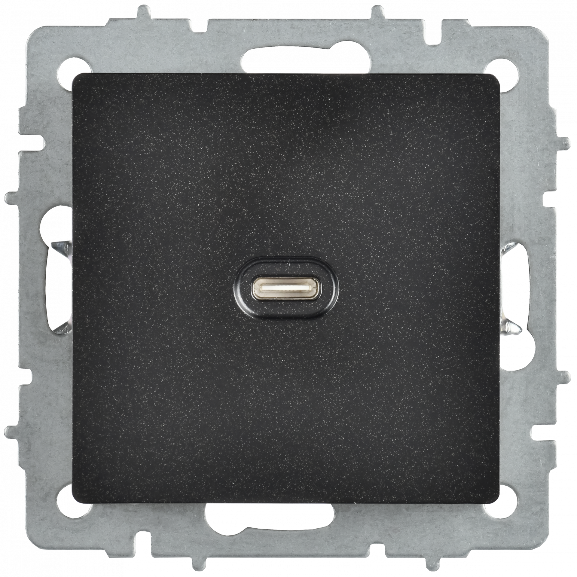 BRITE Розетка USB C 65Вт высокоскоростная зарядка РЮ12-1-БрЧ черный IEK