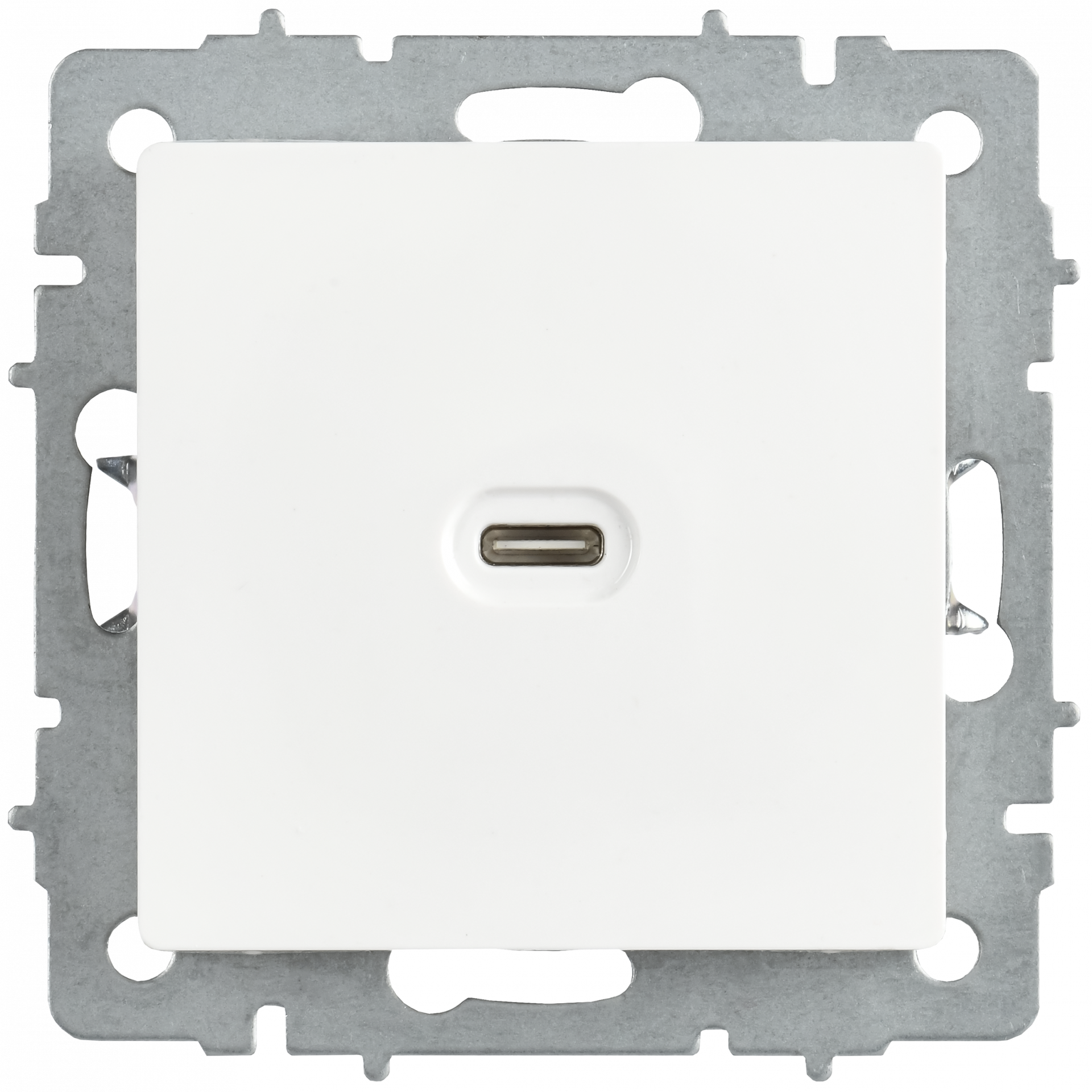 BRITE Розетка USB C 65Вт высокоскоростная зарядка РЮ12-1-БрАБ арктический белый IEK