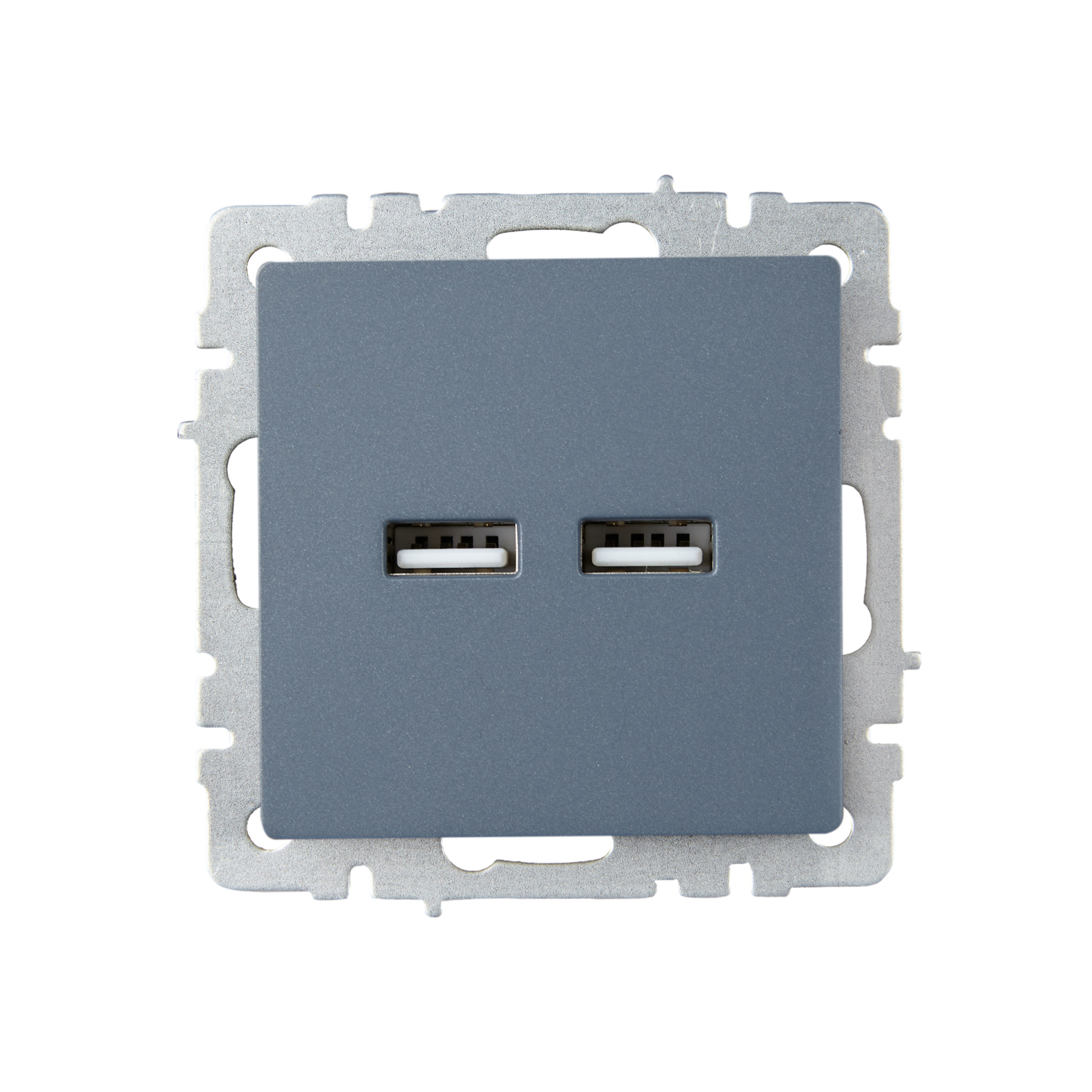 BRITE Розетка USB A+A 5В 3,1А РЮ10-1-БрМ маренго IEK