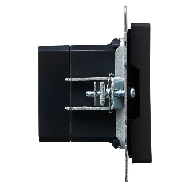 BRITE Розетка USB A+A 5В 3,1А РЮ10-1-БрГ графит IEK