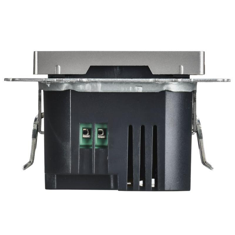 BRITE Розетка USB A+C 45Вт высокоскоростная зарядка РЮ11-2-БрС сталь IEK