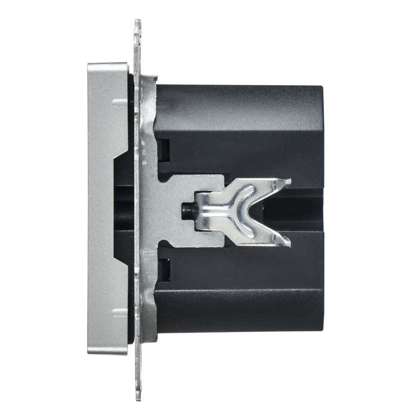 BRITE Розетка USB A+C 45Вт высокоскоростная зарядка РЮ11-2-БрА алюминий IEK