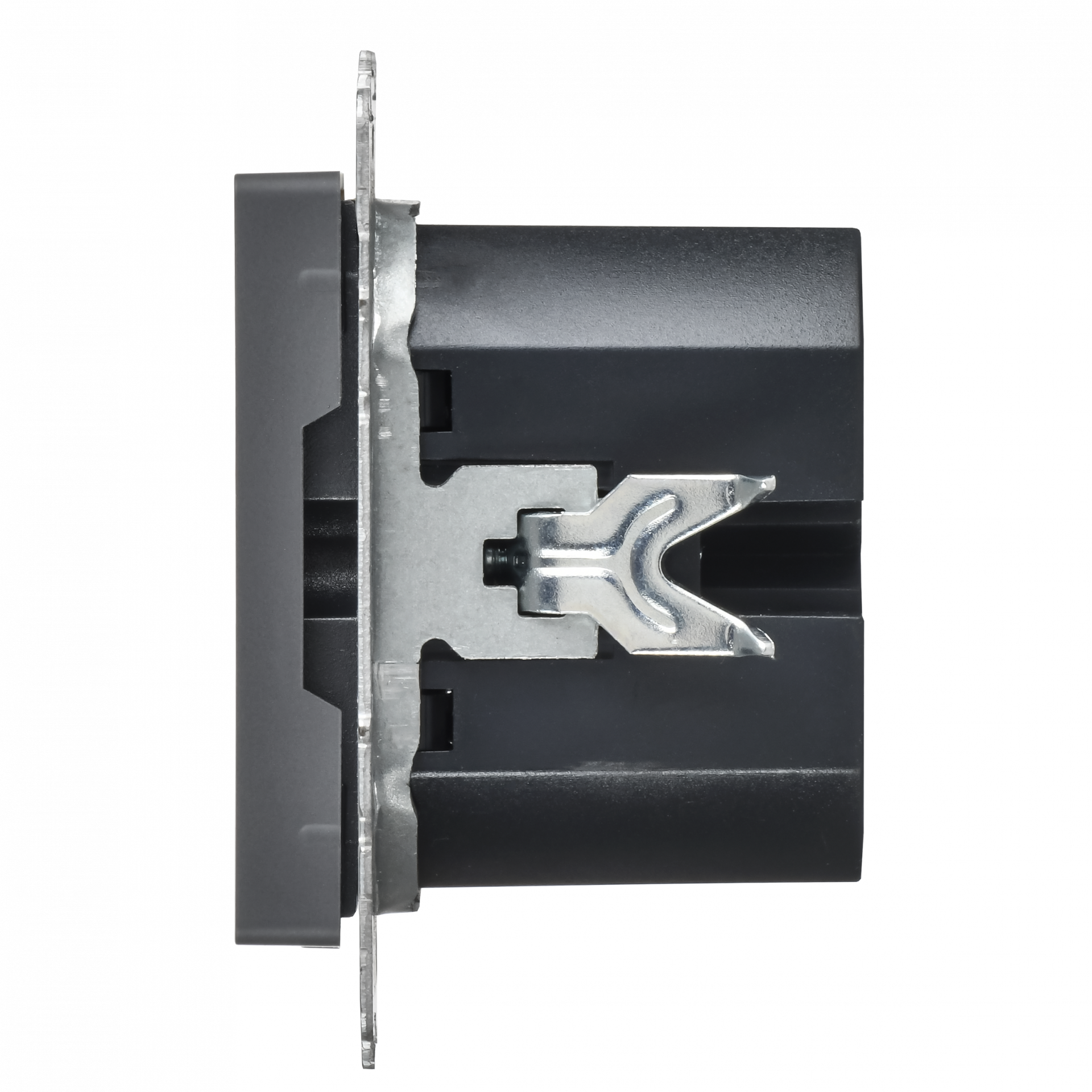 BRITE Розетка USB A+C 45Вт высокоскоростная зарядка РЮ11-2-БрГ графит IEK