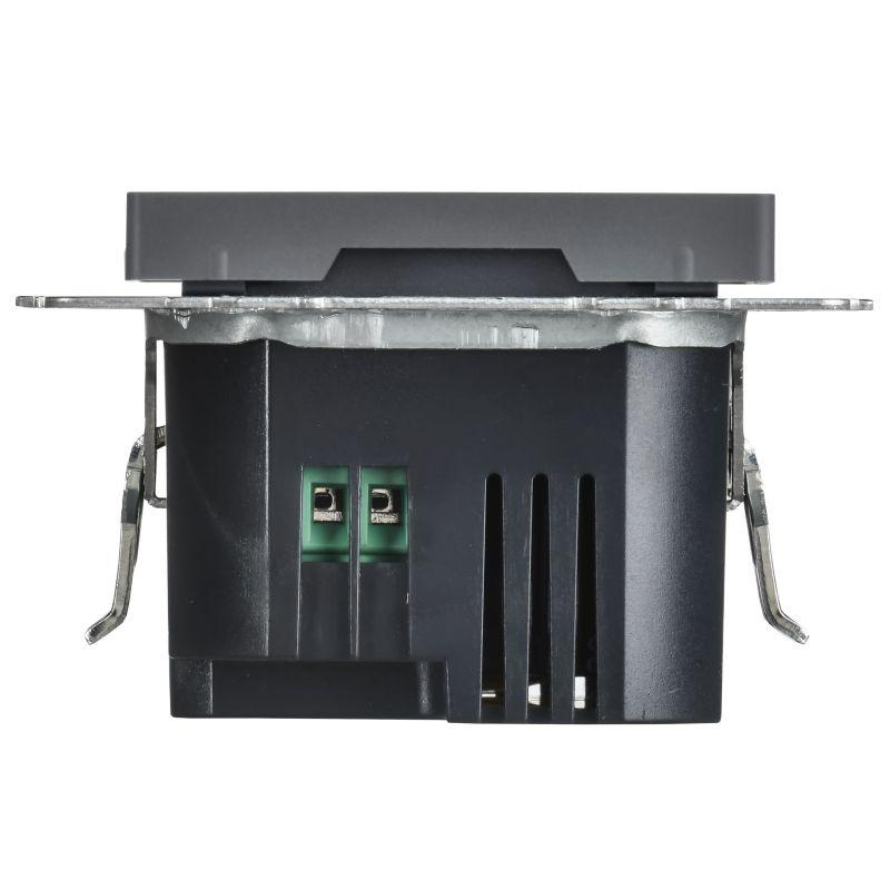 BRITE Розетка USB A+C 45Вт высокоскоростная зарядка РЮ11-2-БрГ графит IEK