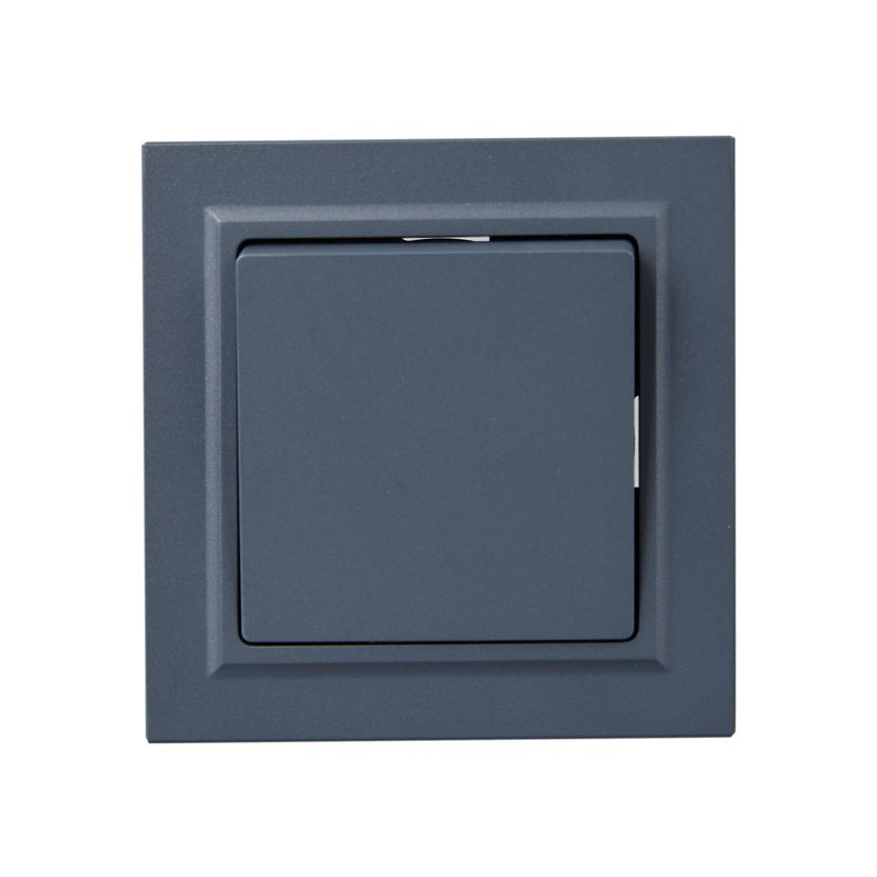 BRITE Выключатель 1-клавишный 10А в сборе ВСР10-1-0-БрМ маренго IEK