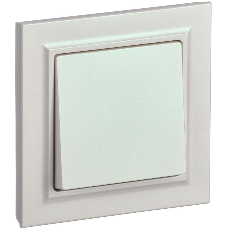 BRITE Выключатель 1-клавишный 10А в сборе ВСР10-1-0-БрЖ жемчуг IEK