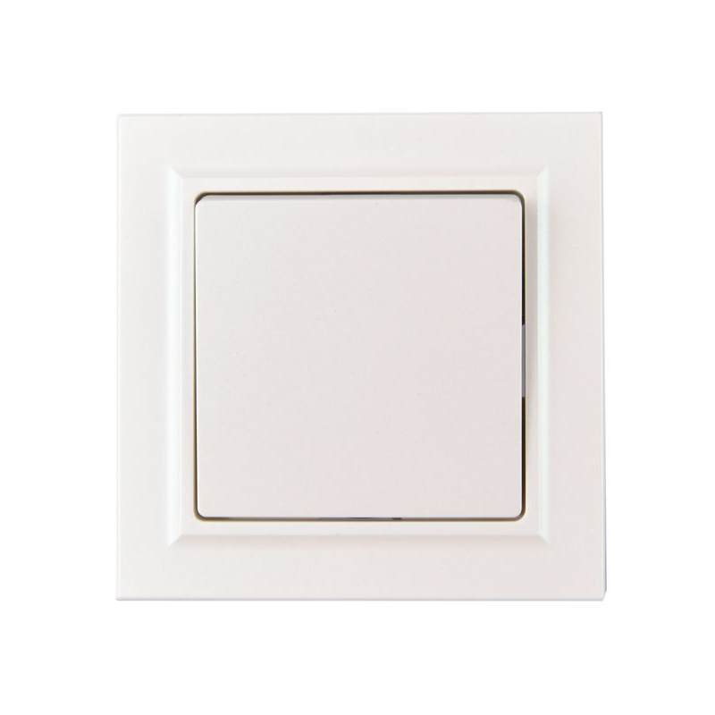 BRITE Выключатель 1-клавишный 10А в сборе ВСР10-1-0-БрЖ жемчуг IEK