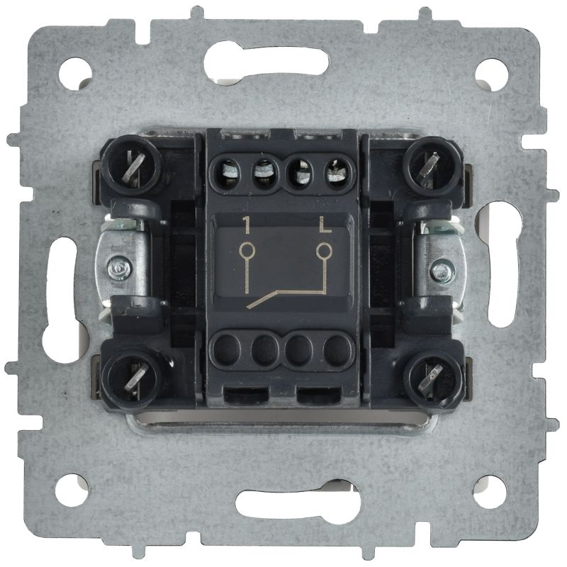 BRITE Выключатель 1-клавишный 10А ВС10-1-0-БрАБ арктический белый IEK