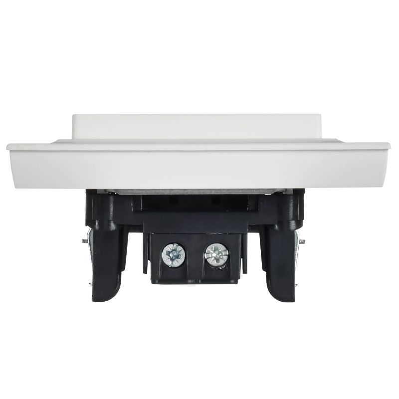 BRITE Выключатель 1-клавишный 10А в сборе ВСР10-1-0-БрАБ арктический белый IEK