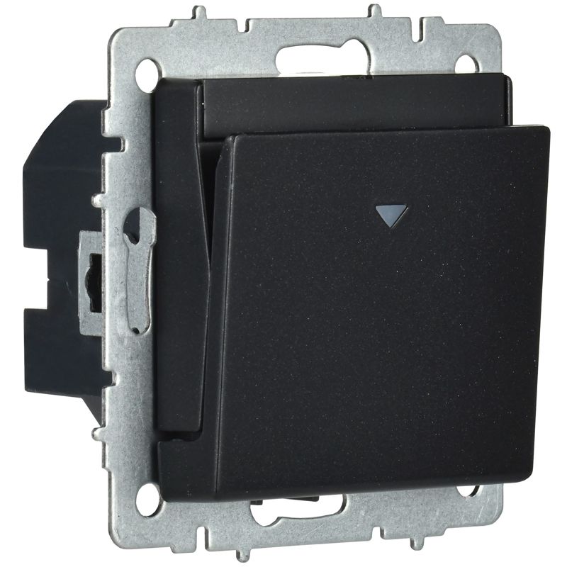 BRITE Выключатель карточный 30А ВС10-1-8-БрЧ черный IEK