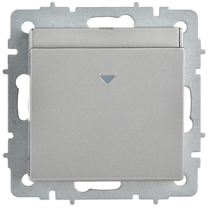 BRITE Выключатель карточный 30А ВС10-1-8-БрА алюминий IEK