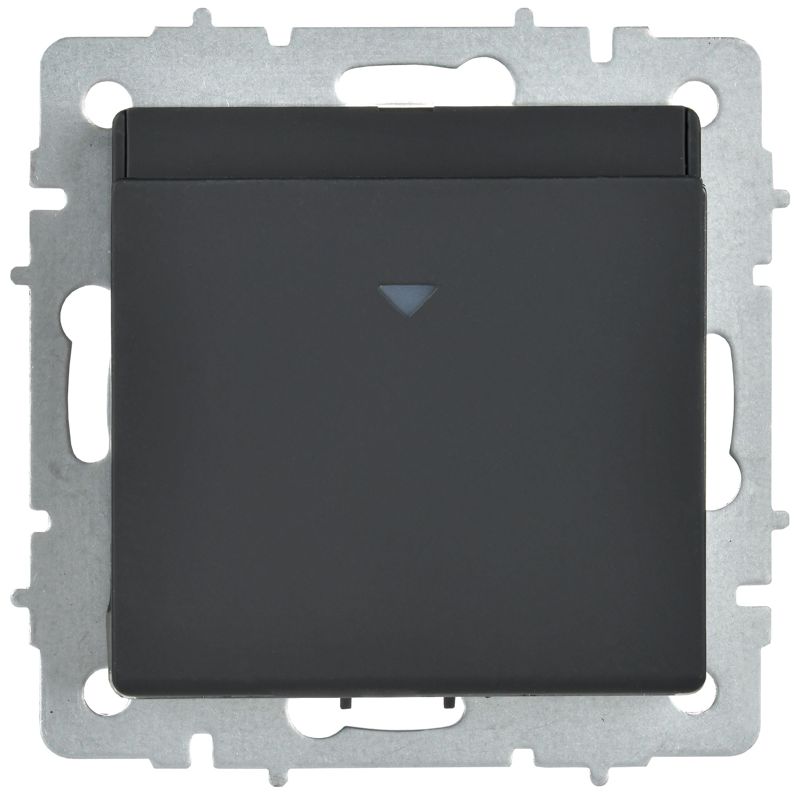 BRITE Выключатель карточный 30А ВС10-1-8-БрГ графит IEK