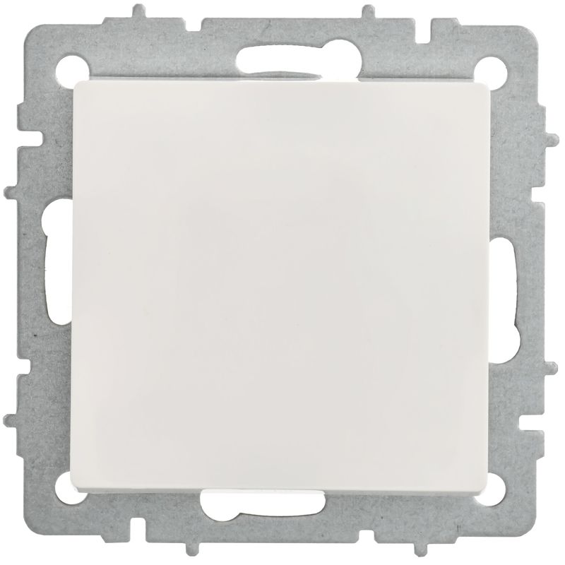 BRITE Выключатель 1-клавишный проходной 10А ВС10-1-6-БрБ белый