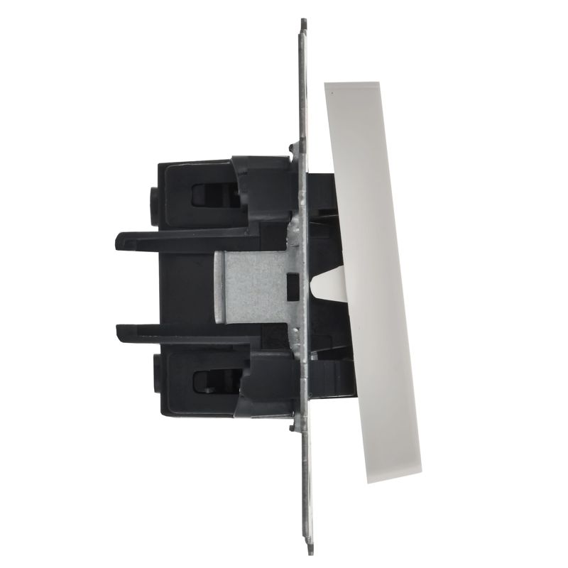 BRITE Выключатель 1-клавишный проходной 10А ВС10-1-6-БрБ белый