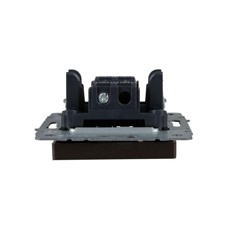 BRITE Выключатель 1-клавишный проходной 10А ВС10-1-6-БрТБ темная бронза IEK