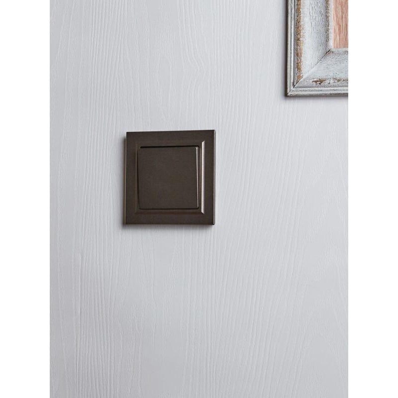 BRITE Выключатель 1-клавишный проходной 10А ВС10-1-6-БрТБ темная бронза IEK