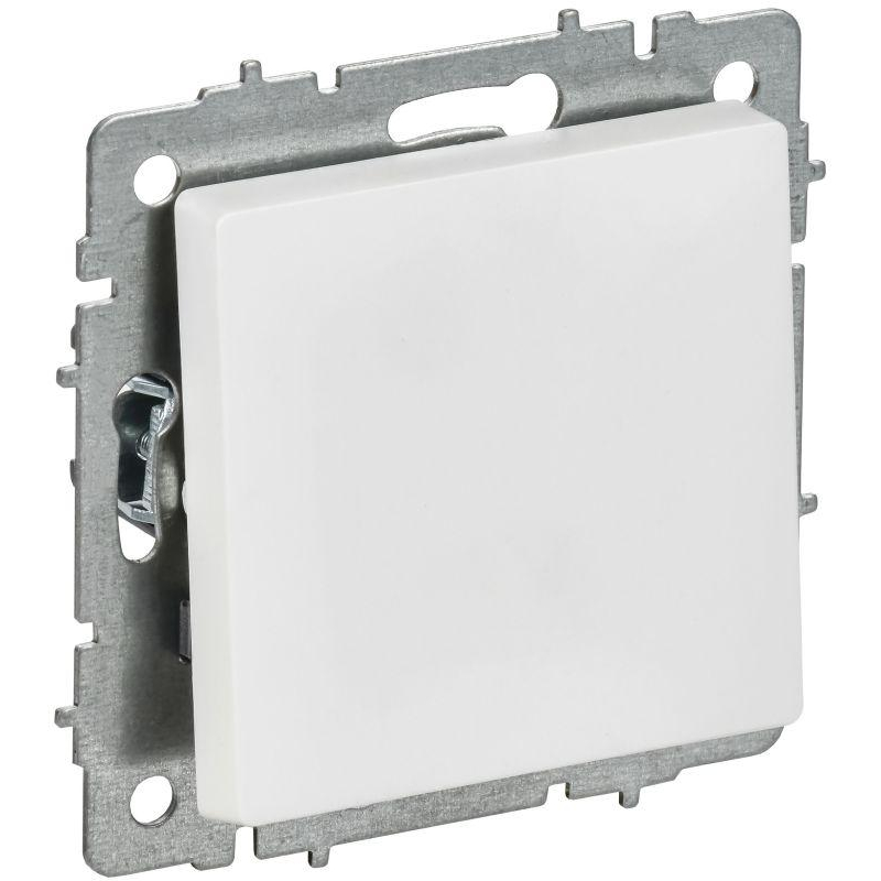 BRITE Выключатель 1-клавишный самовозвратный 10А ВС10-1-4-БрАБ арктический белый IEK