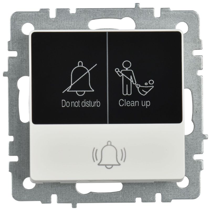 BRITE Кнопка звонка с индикацией для отелей 10А ВС10-1-9-БрБ белый IEK