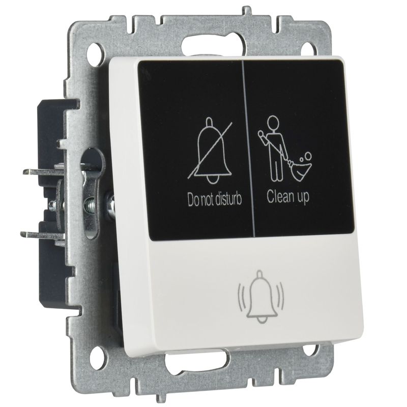 BRITE Кнопка звонка с индикацией для отелей 10А ВС10-1-9-БрБ белый IEK