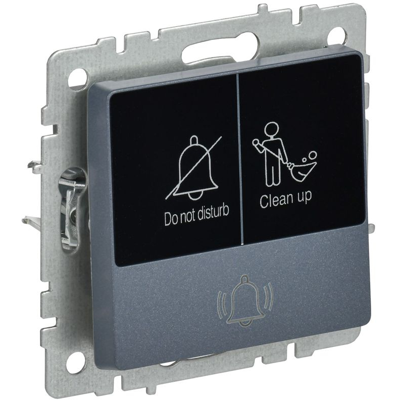 BRITE Кнопка звонка с индикацией для отелей 10А ВС10-1-9-БрМ маренго IEK