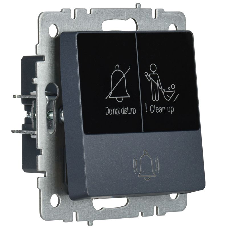 BRITE Кнопка звонка с индикацией для отелей 10А ВС10-1-9-БрМ маренго IEK