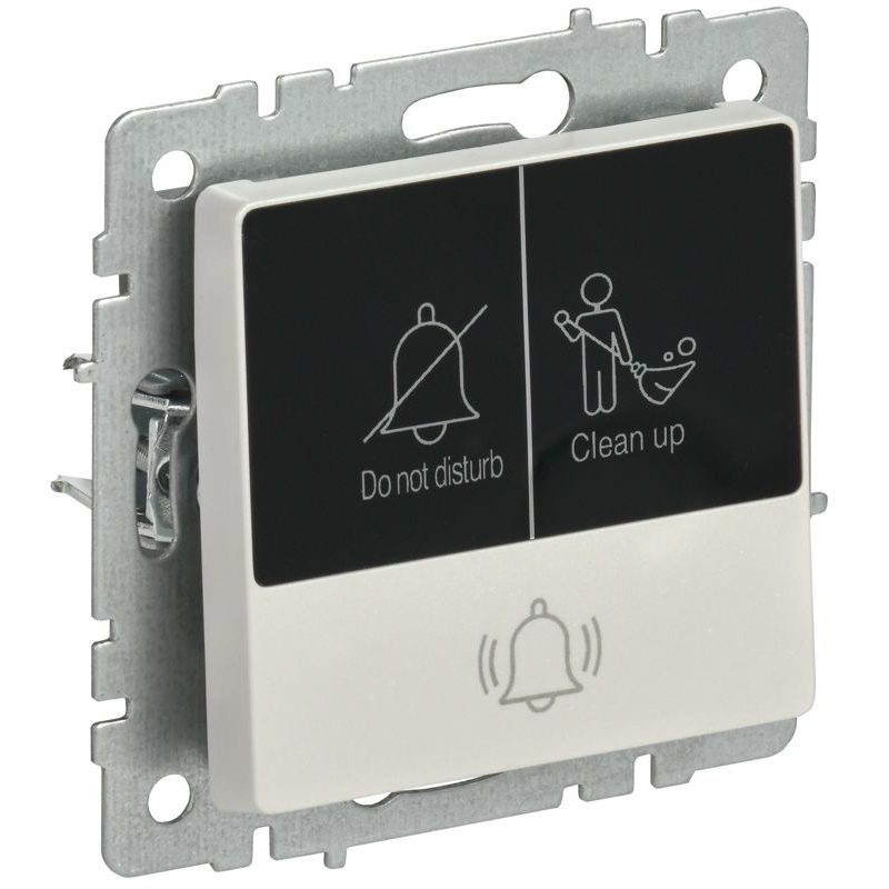 BRITE Кнопка звонка с индикацией для отелей 10А ВС10-1-9-БрЖ жемчуг IEK